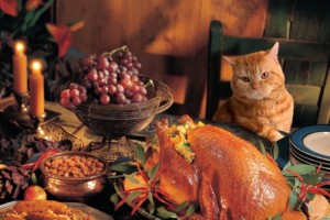 thanksgiving food table