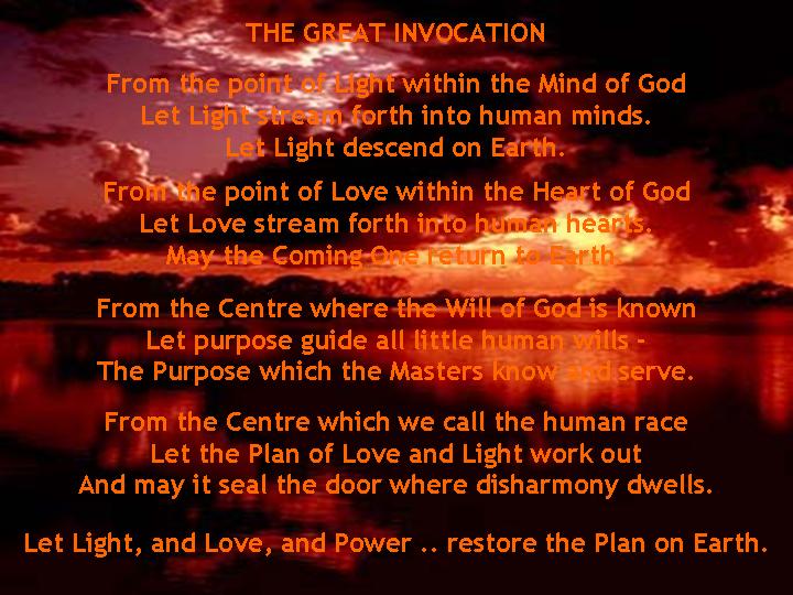 The Great Invocation Prayer